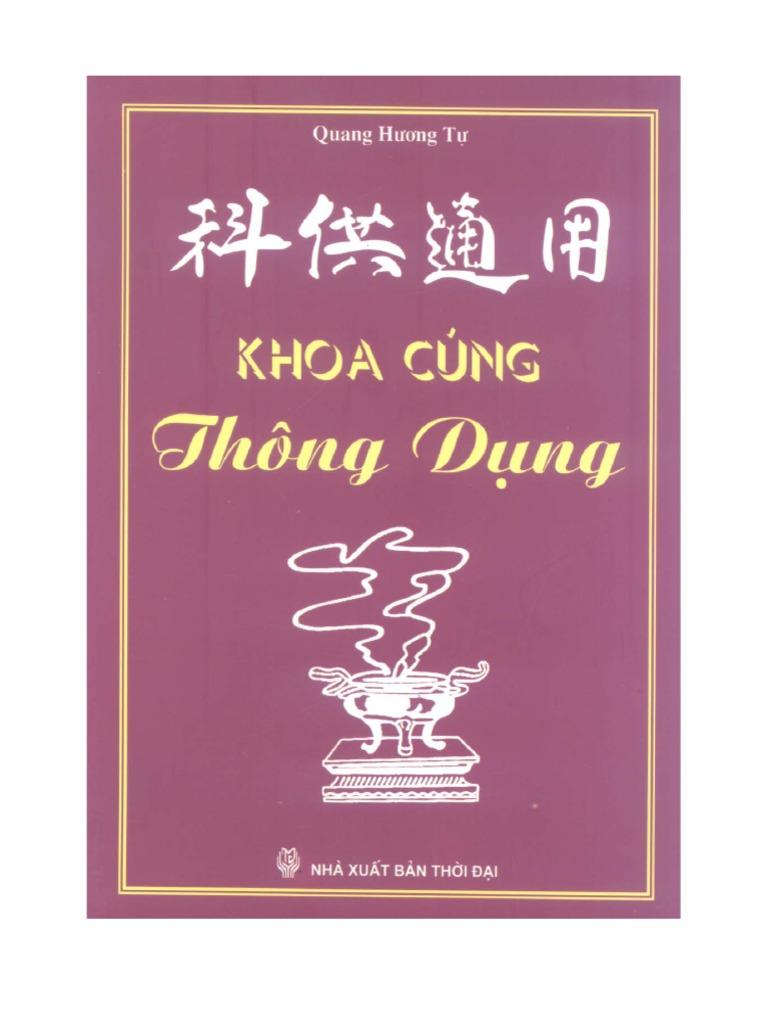 Sách khoa cúng thông dụng