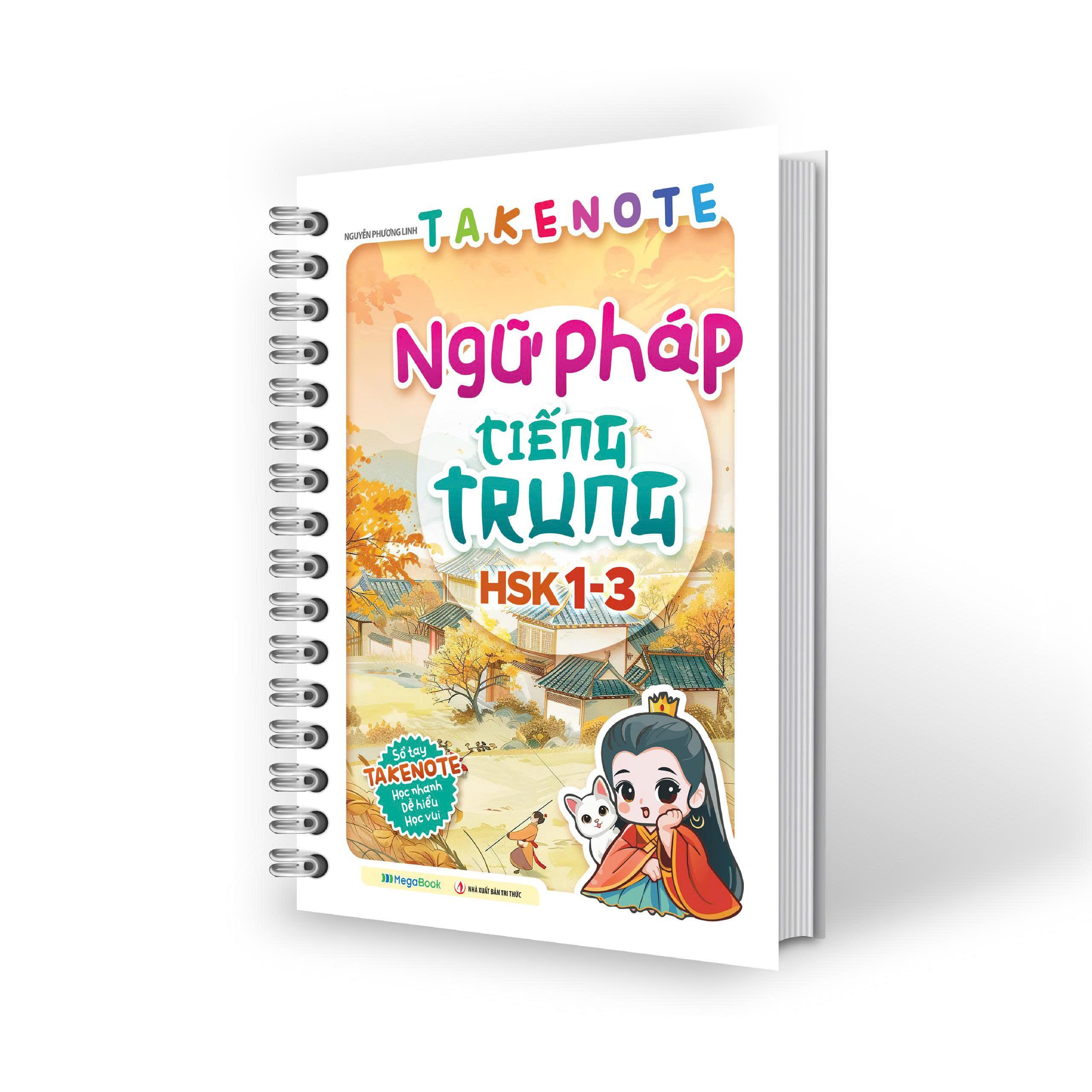Sách Takenote ngữ pháp tiếng trung hsk 1 3