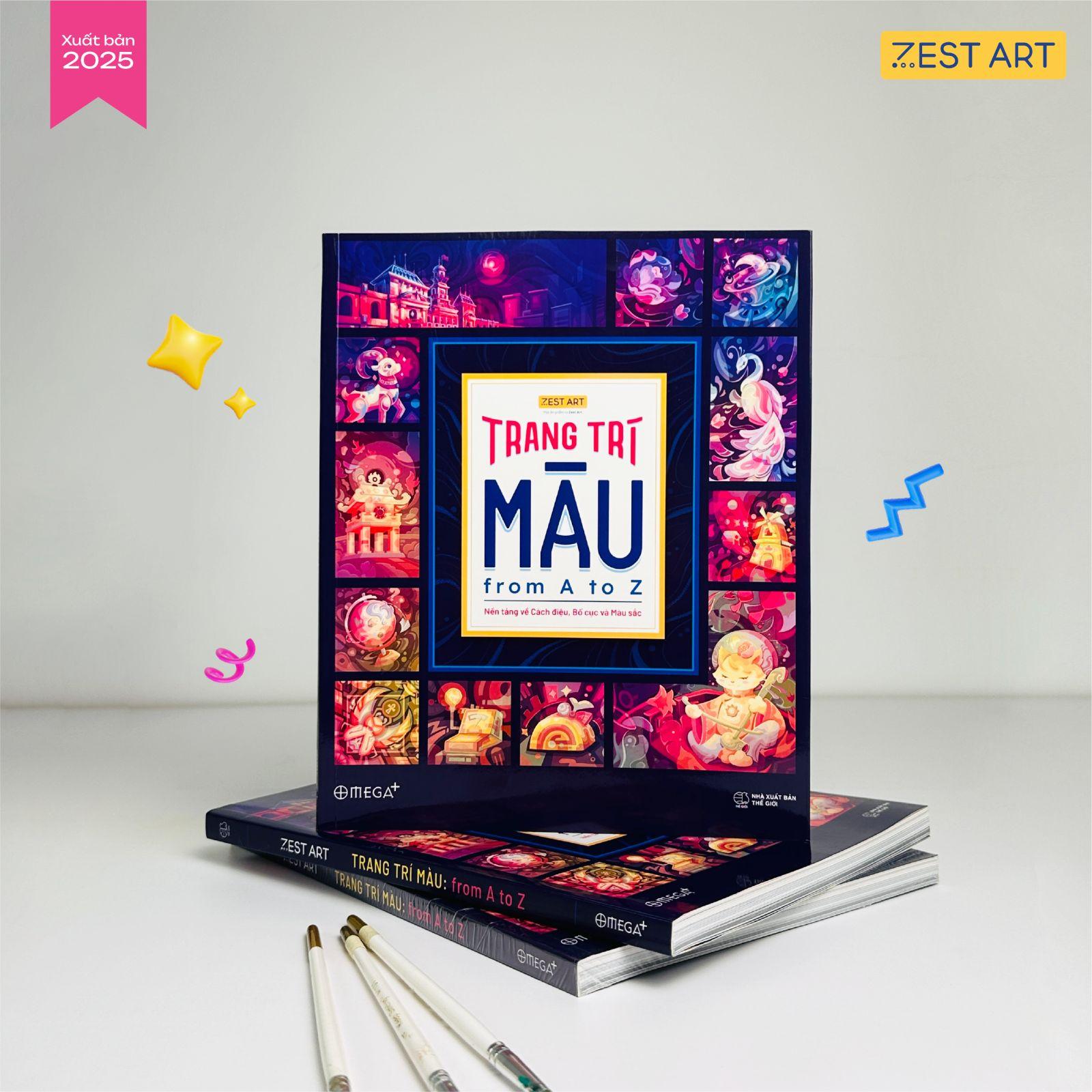 Sách trang trí màu from a to z