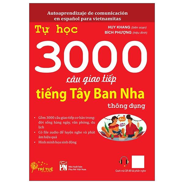 Sách Tự học 3000 câu giao tiếp tiếng tây ban nha thông dụng