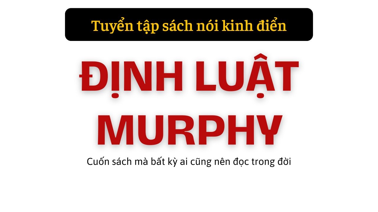 Ảnh bìa Sách đọc  định luật murphy
