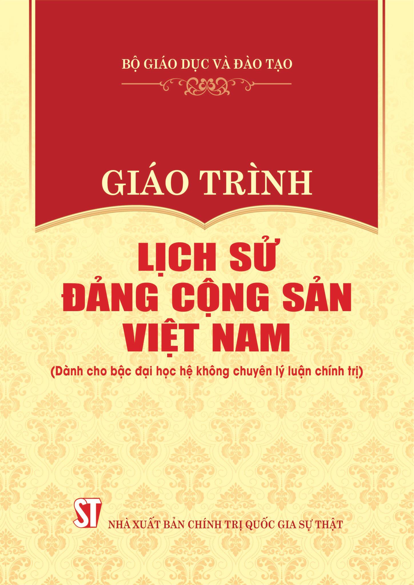 Ảnh bìa Sách giáo trình lịch sử đảng cộng sản việt nam (dành cho bậc đại học không chuyên lý luận chính trị)
