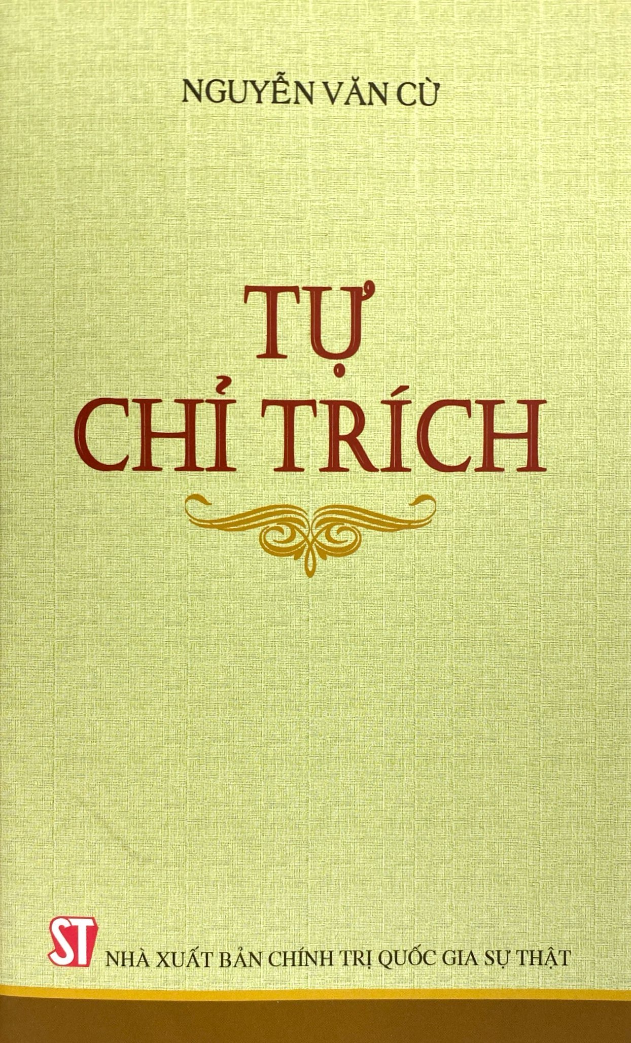 Ảnh bìa Sách tự chỉ trích