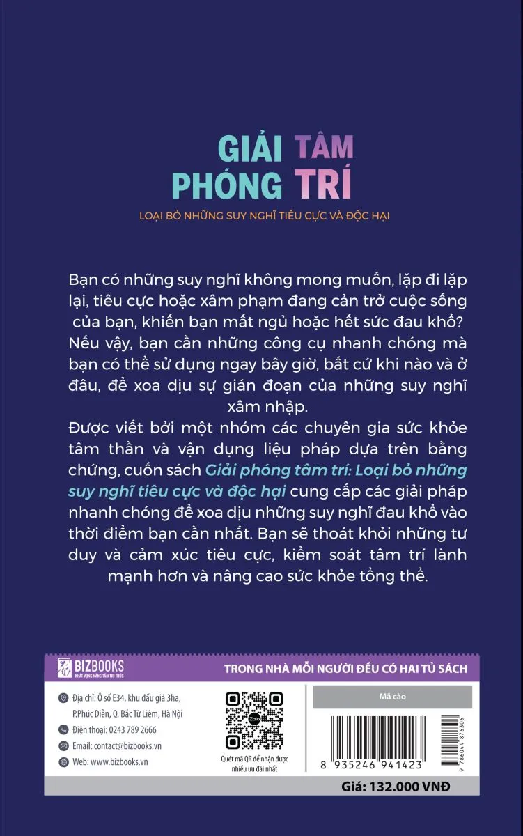 Hình ảnh mô tả nội dung sách tập trung vào giải pháp cho suy nghĩ tiêu cực