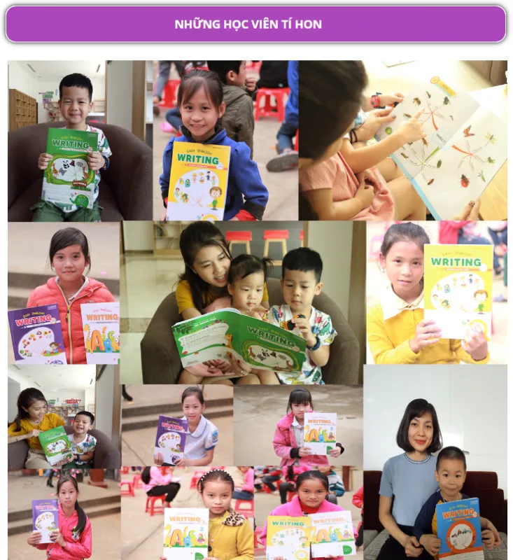 Trang mẫu sách tập viết Easy English Writing For Kids luyện chữ