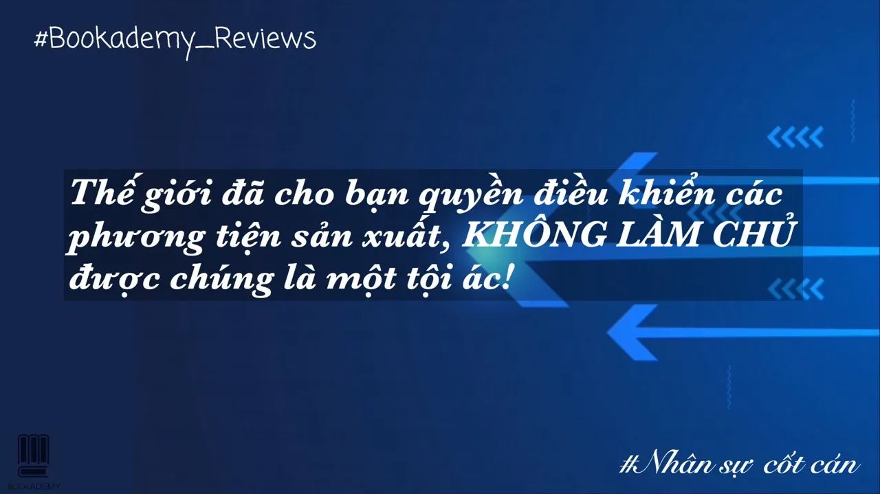 Trang sách Nhân sự cốt cán bàn về lựa chọn và sức mạnh ý chí