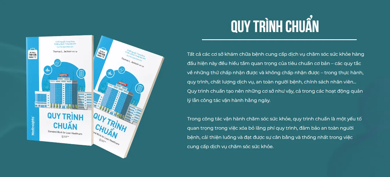 Sách Quy trình chuẩn trong bộ công cụ tinh gọn y tế