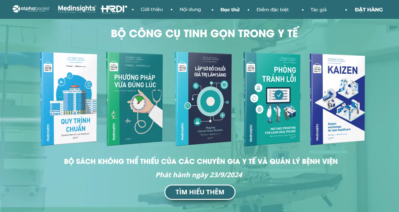 Bộ sách công cụ tinh gọn trong y tế PDF - Tổng hợp 5 cuốn quan trọng