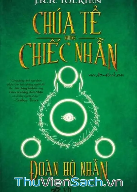 Bìa sách Chúa tể những chiếc nhẫn tập 1: Đoàn Hộ Nhẫn của J.R.R. Tolkien, phiên bản PDF