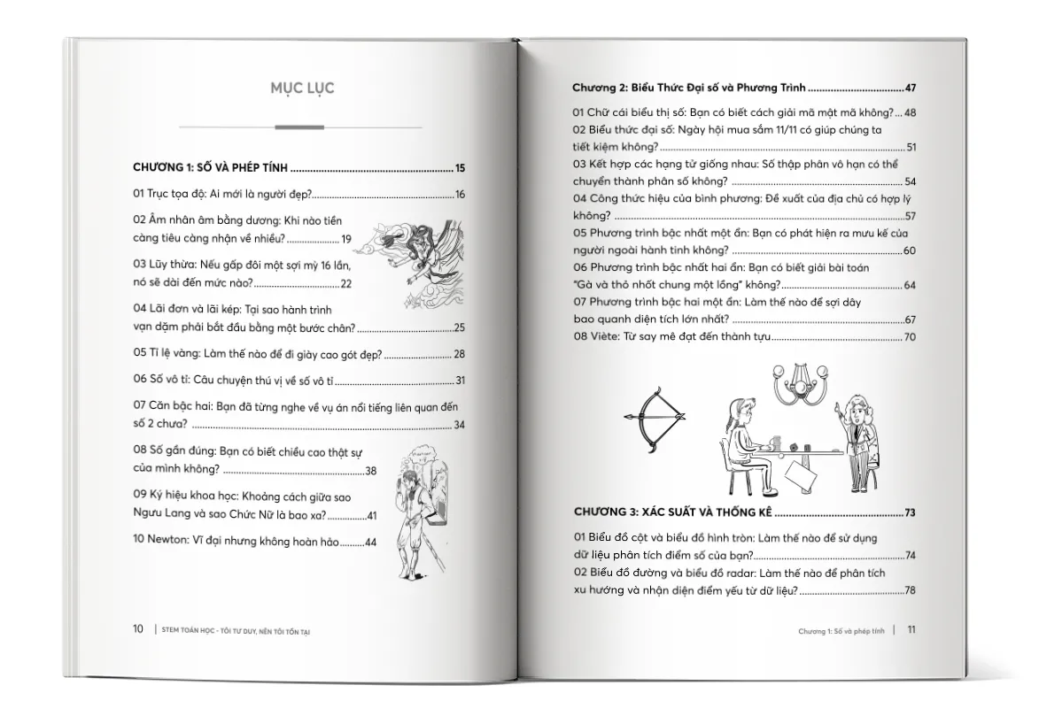 Mục lục chi tiết sách STEM Toán học Tôi tư duy nên tôi tồn tại PDF đọc thử