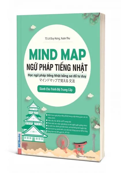 Bìa sách Mindmap từ vựng tiếng Nhật học qua sơ đồ tư duy PDF