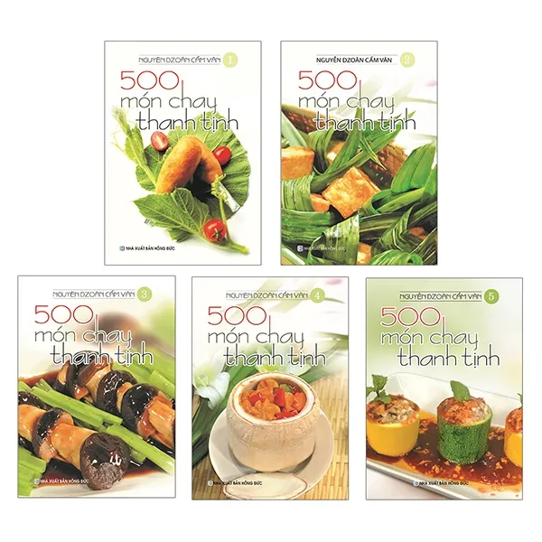 Trọn bộ 5 tập sách 500 Món Chay Thanh Tịnh bản PDF
