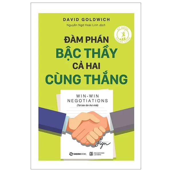 Bìa sách Đàm Phán Bậc Thầy Cả Hai Cùng Thắng PDF của David Goldwich