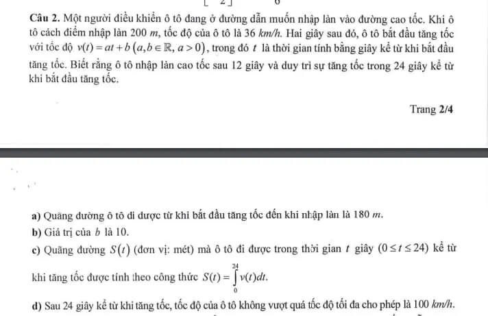 Trang 4 bộ đề minh họa môn Toán thi tốt nghiệp THPT năm 2025