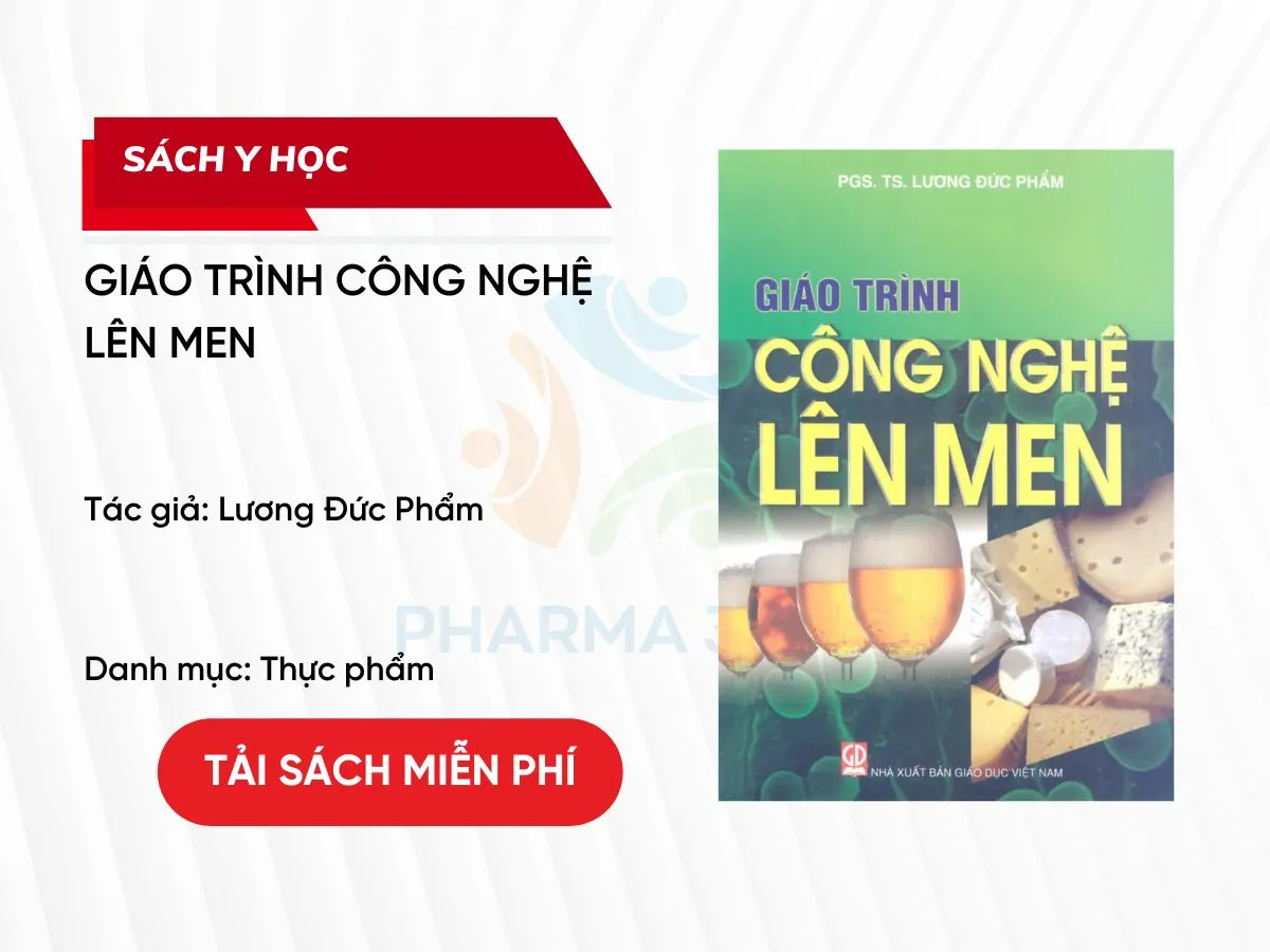Bìa sách Giáo trình Công nghệ lên men của Lương Đức Phẩm dạng PDF