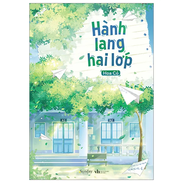 Bìa sách Hành Lang Hai Lớp PDF của Hoa Cỏ với hình ảnh minh họa nhẹ nhàng