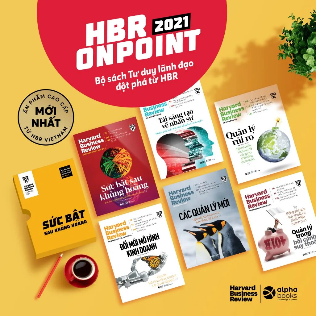 Bộ sách HBR OnPoint 2021 Sức bật sau khủng hoảng gồm 6 cuốn chuyên đề quản trị kinh doanh