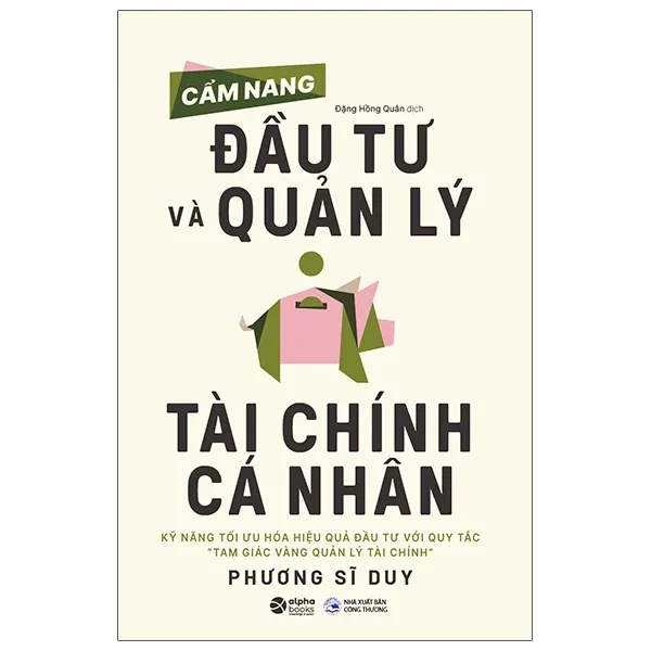 Bìa sách Cẩm Nang Đầu Tư Và Quản Lý Tài Chính Cá Nhân PDF với nền trắng và chữ màu cam đen