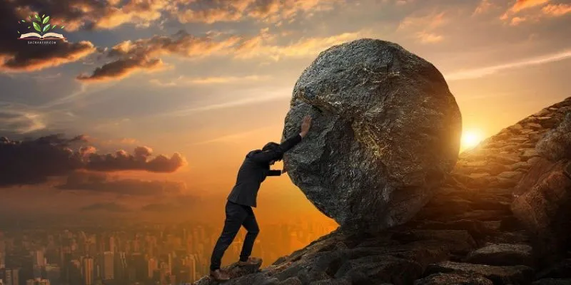 Hình ảnh minh họa chìa khóa mang tên Kiên trì mở ra cánh cửa Thành công theo sách Công bằng trên đời là do bạn nỗ lực giành lấy
