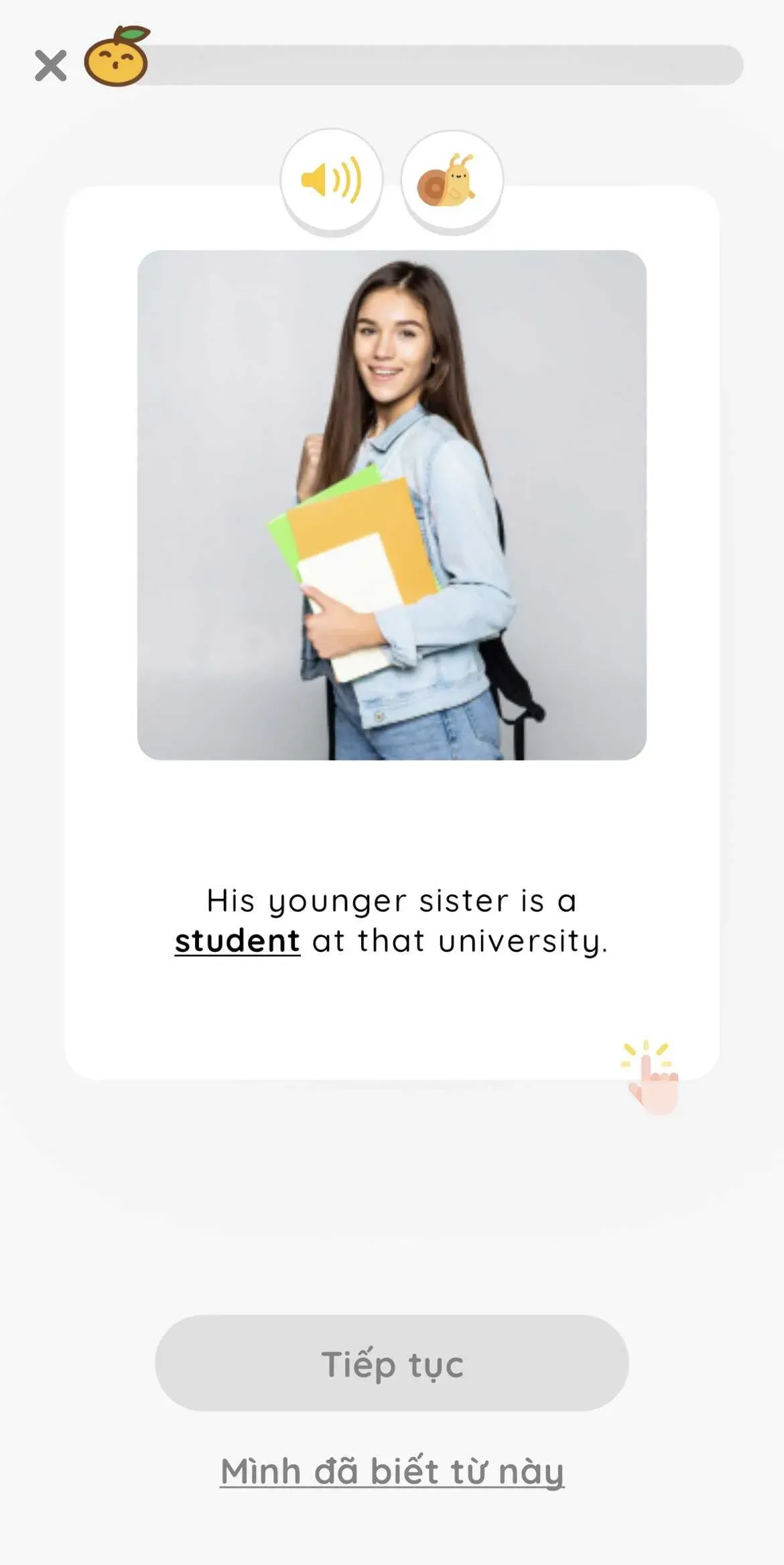 Flashcard học từ vựng trên ứng dụng MochiVocab