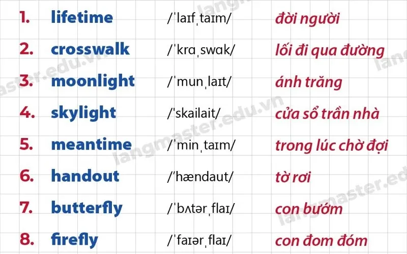 Phân loại danh từ trong The Langmaster ngữ pháp tiếng Anh căn bản PDF