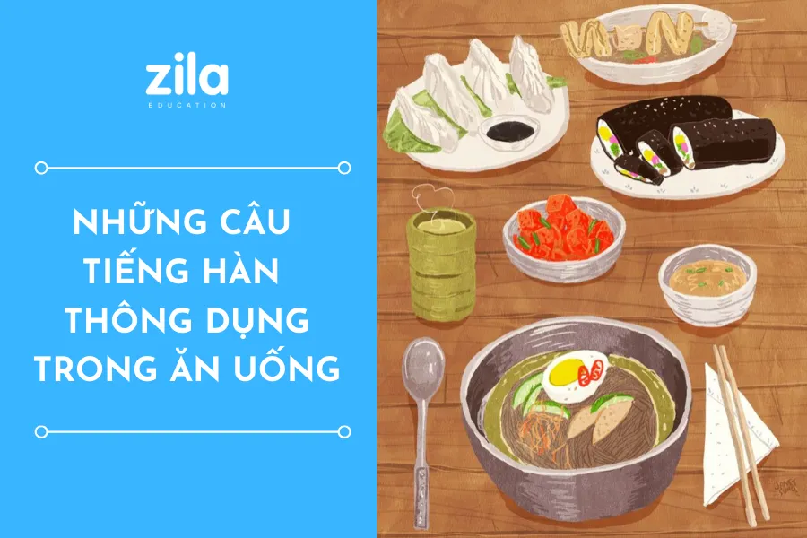 Các mẫu câu tiếng Hàn thông dụng khi gọi món và ăn uống tại nhà hàng Hàn Quốc