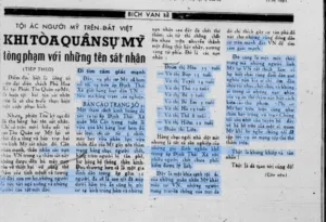 Bài báo trên Sóng Thần ngày 4/10/1971 phê phán quân đội Mỹ, cho thấy lập trường độc lập của tờ báo