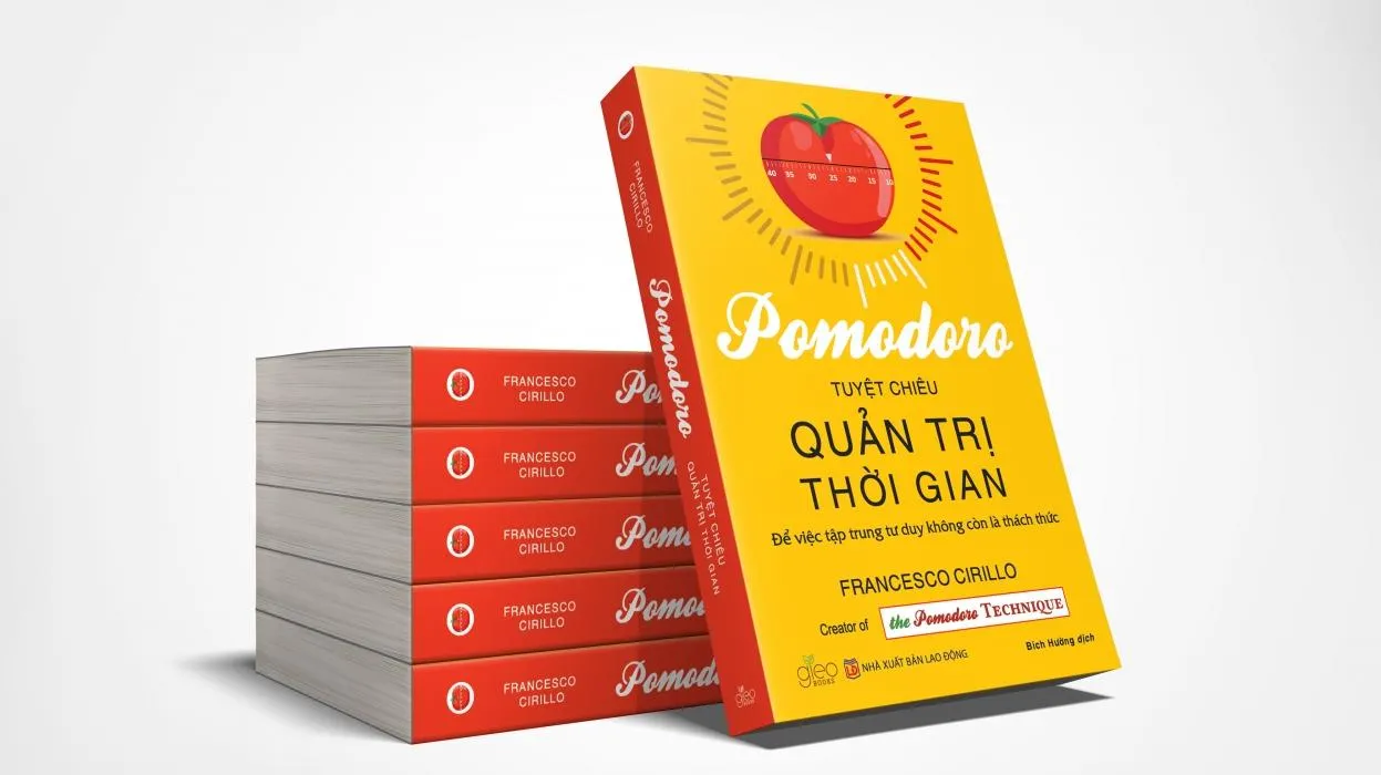 Bìa sách Pomodoro - Tuyệt chiêu quản trị thời gian tiếng Việt