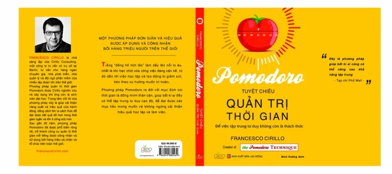 Minh họa các bước thực hành phương pháp Pomodoro trong sách
