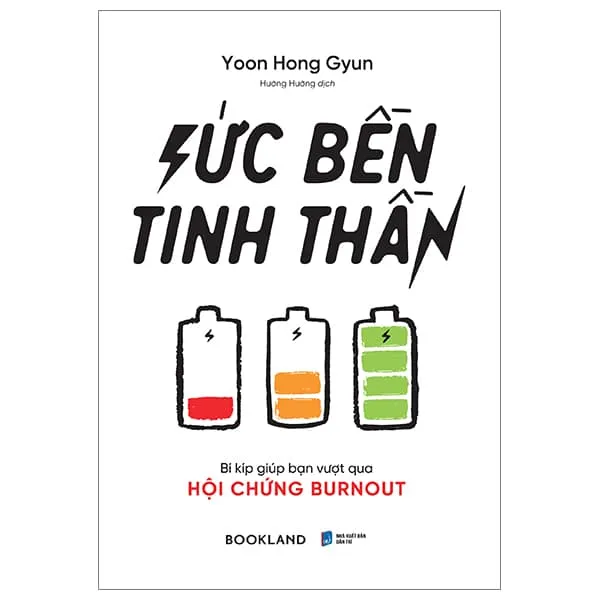 Bìa sách Sức Bền Tinh Thần của Yoon Hong Gyun bàn về cách vượt qua burnout