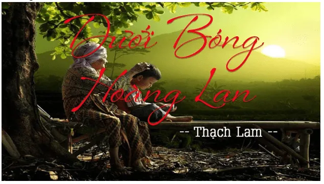 Minh họa khung cảnh yên bình trong truyện Dưới bóng hoàng lan của Thạch Lam