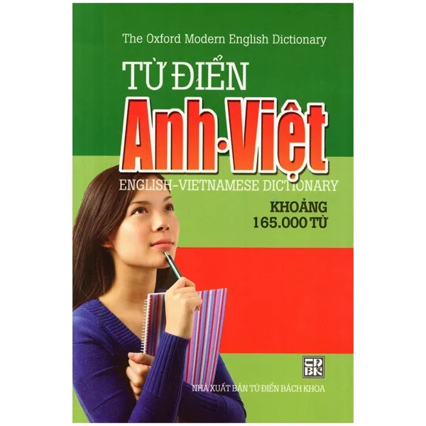 Bìa sách Từ Điển Anh Việt 165,000 Từ PDF với thiết kế nhỏ gọn, tiện lợi tra cứu