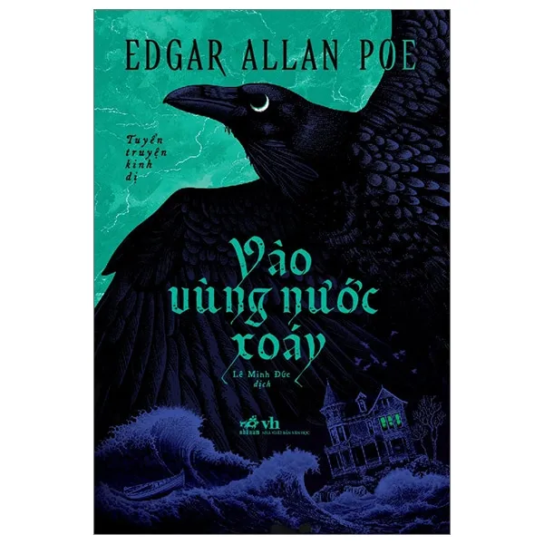 Bìa sách Vào Vùng Nước Xoáy PDF của Edgar Allan Poe với hình ảnh minh họa ma mị