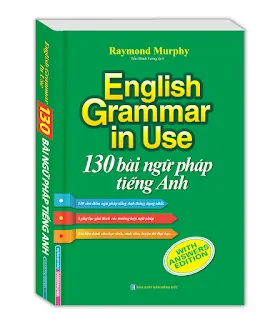 Bìa sách 130 bài ngữ pháp tiếng Anh PDF, bản dịch tiếng Việt của English Grammar in Use