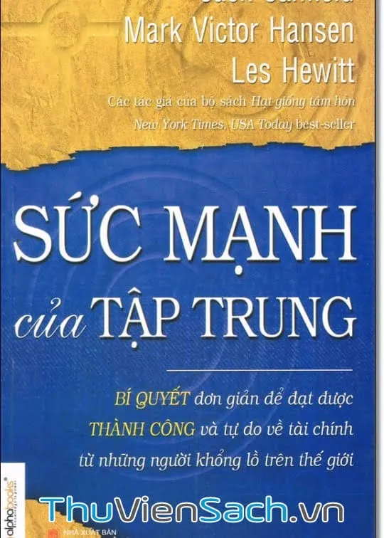 Bìa sách Sức Mạnh Của Sự Tập Trung của Jack Canfield