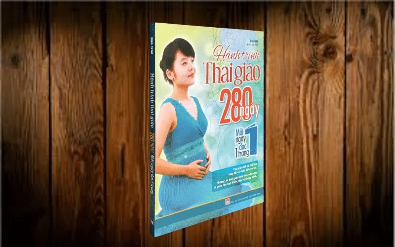 Bìa sách Hành trình thai giáo 280 ngày - tài liệu thai giáo pdf hữu ích cho mẹ bầu