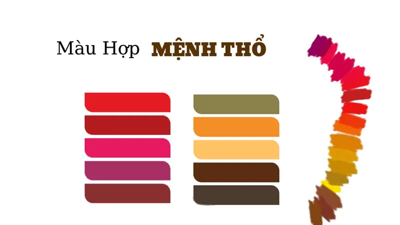 Màu sắc và chất liệu hợp phong thủy cho người mệnh Thổ