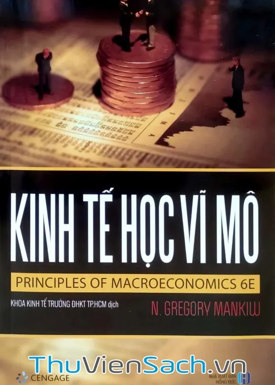 Ảnh bìa sách Kinh Tế Học Vĩ Mô của Gregory Mankiw, giáo trình kinh tế học vĩ mô phổ biến