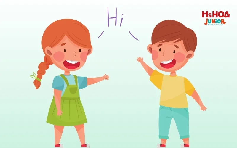 Trẻ em học các mẫu câu tiếng Anh giao tiếp cơ bản chủ đề chào hỏi
