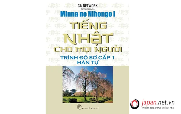 Bìa sách học Kanji Minna no Nihongo sơ cấp 1