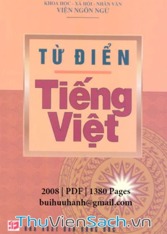 Ảnh bìa sách Từ Điển Tiếng Việt của tác giả Hoàng Long, phiên bản PDF