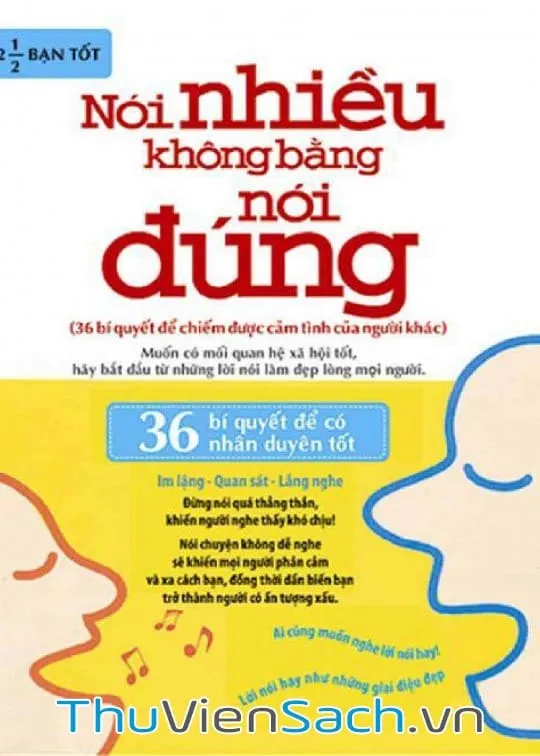 Bìa sách Nói Nhiều Không Bằng Nói Đúng PDF - tài liệu hướng dẫn kỹ năng giao tiếp hiệu quả.