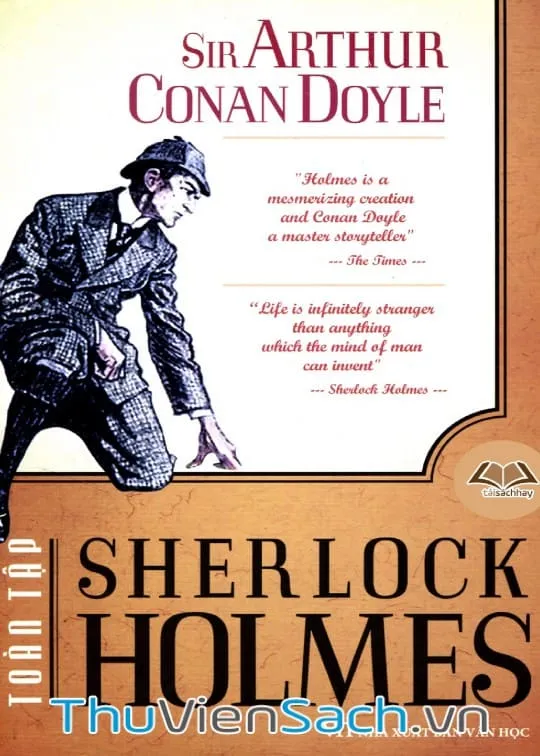 Bìa sách Sherlock Holmes trọn bộ PDF của Arthur Conan Doyle - tác phẩm trinh thám kinh điển