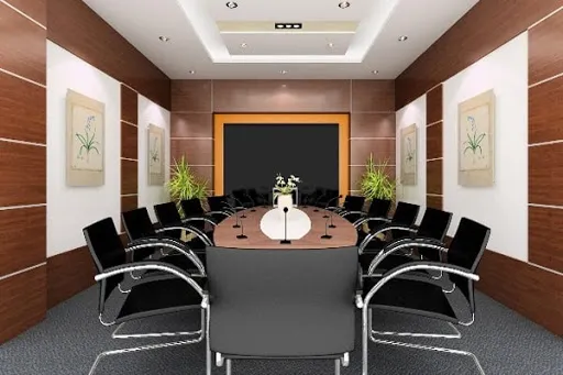 Bàn làm việc của lãnh đạo được bố trí theo phong thủy tại vị trí tốt