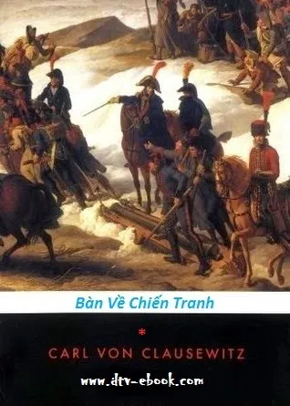 Bìa sách kinh điển Bàn về Chiến tranh của Carl von Clausewitz phiên bản ebook PDF