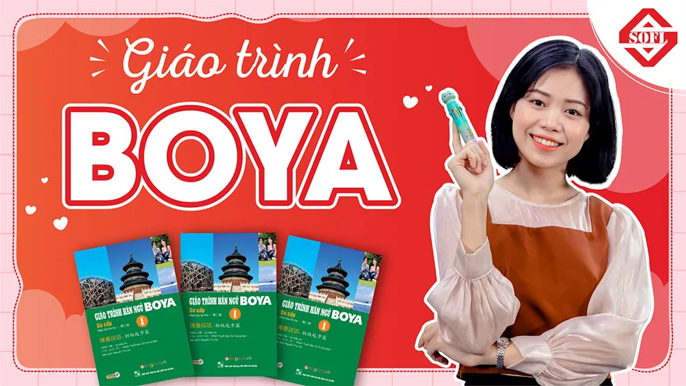 Bìa các cuốn giáo trình Boya tiếng Trung sơ cấp và trung cấp phiên bản mới