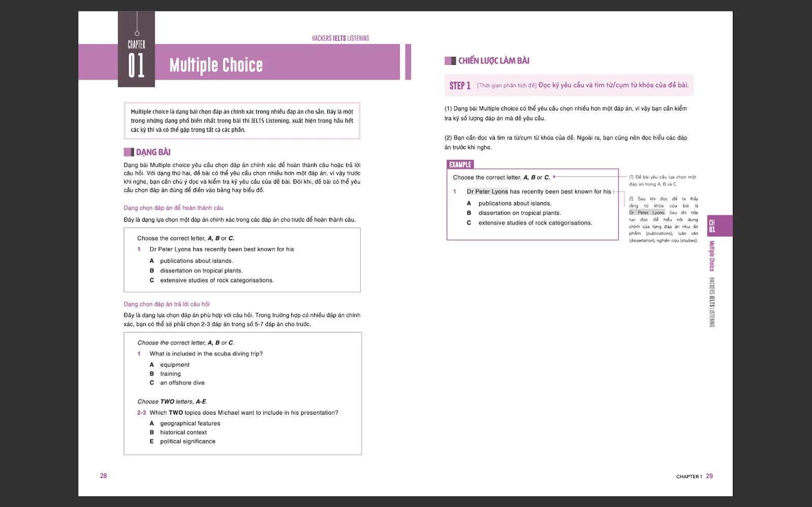Bước 1 phân tích đề bài trong sách Hacker IELTS Speaking PDF