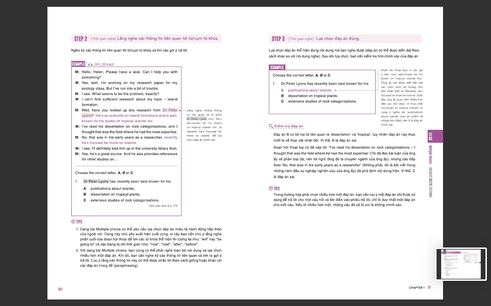 Bước 2 hướng dẫn luyện nói IELTS trong Hacker IELTS Speaking PDF