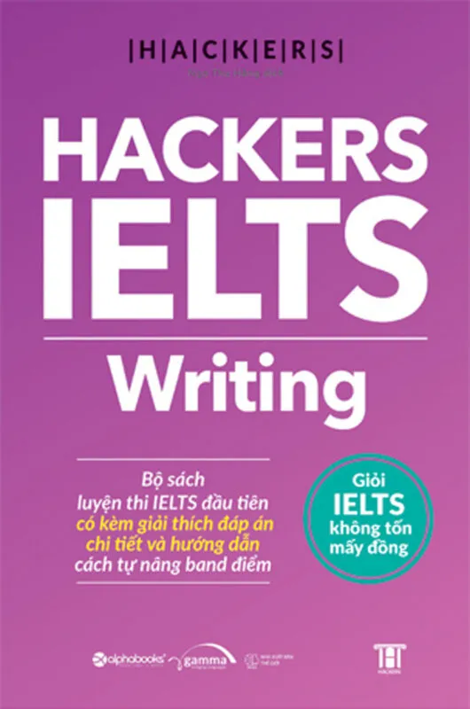 Bìa sách Hackers IELTS Writing PDF - Tài liệu luyện thi Viết cho người mới bắt đầu