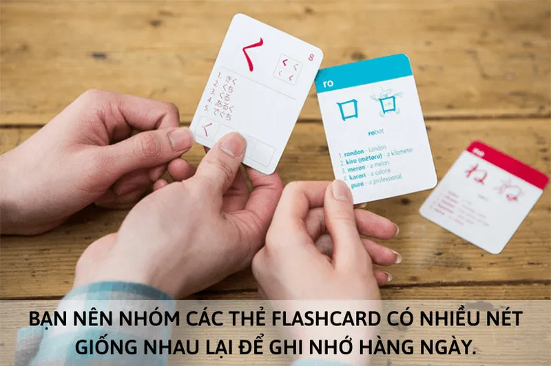 Sử dụng flashcard PDF để ghi nhớ Hán tự tiếng Nhật
